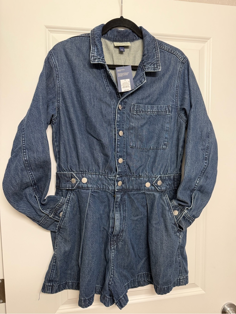 Universal Thread Dark Wash Denim Romper
